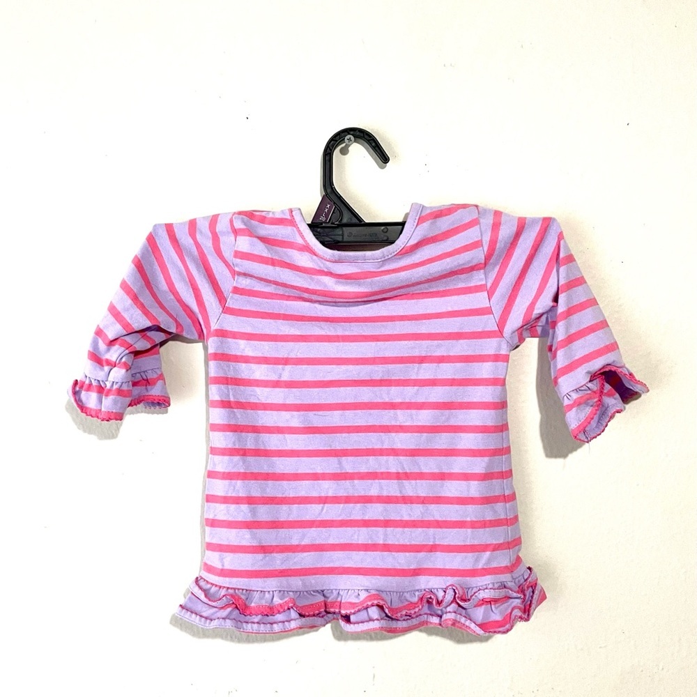 Classic‎ Whimsy Patchwork Turkey Ruffle Top Size 3T - Picture 5 of 7